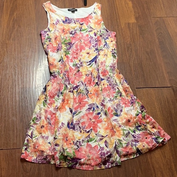 Perceptions Multicolor Floral Kids Dress - Picture 6 of 6